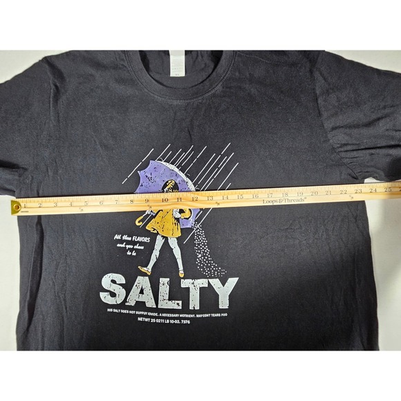 GANMIA Salty Morton Salt Girl Parody Graphic T-Shirt Black Mens XL - Picture 4 of 9